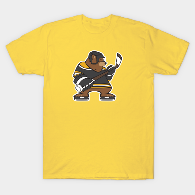 Boston bruins bear hockey design  boston bruins  tshirt  teepublic